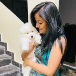 Vaishnavi Chaitanya Instagram - Thattthhh iizzzz maahhhh baaabbbyyy ddoogggiieee...❤️🤭 Alpha baby❤️🥺😘 . @alpha__thesamoyed