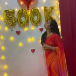 Vaishnavi Chaitanya Instagram - ❤️❤️❤️❤️ Thank you sooooo muchhhhuuuuu for your love and support (500k) 🥰🥰🥰🥰🥰🥰🥰 And thank for the decoration @sreemaha_events Costume by @elegant_threads_by_salma