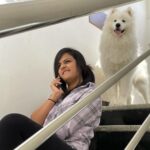Vaishnavi Chaitanya Instagram - Love of my life….❤️❤️🥺 @alpha__thesamoyed