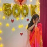 Vaishnavi Chaitanya Instagram - ❤️❤️❤️❤️ Thank you sooooo muchhhhuuuuu for your love and support (500k) 🥰🥰🥰🥰🥰🥰🥰 And thank for the decoration @sreemaha_events Costume by @elegant_threads_by_salma