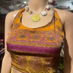 Vanitha Vijayakumar Instagram – Reversible halter neck blouse 
Free size 
Dm for price ✨✨ Khader Nawaz Khan Road