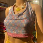 Vanitha Vijayakumar Instagram – Reversible halter neck blouse 
Free size 
Dm for price ✨✨ Khader Nawaz Khan Road