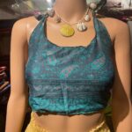 Vanitha Vijayakumar Instagram – Reversible halter neck blouse 
Free size 
Dm for price✨✨ Khader Nawaz Khan Road