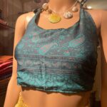 Vanitha Vijayakumar Instagram – Reversible halter neck blouse 
Free size 
Dm for price✨✨ Khader Nawaz Khan Road