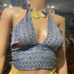 Vanitha Vijayakumar Instagram – Reversible halter neck blouse 
Free size!! Dm or price ✨✨ Khader Nawaz Khan Road