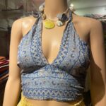 Vanitha Vijayakumar Instagram – Reversible halter neck blouse 
Free size!! Dm or price ✨✨ Khader Nawaz Khan Road