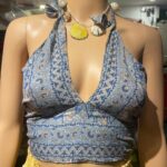 Vanitha Vijayakumar Instagram - Reversible halter neck blouse Free size!! Dm or price ✨✨ Khader Nawaz Khan Road
