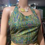 Vanitha Vijayakumar Instagram - New collection Reversible halter neck blouse Dm for price!! ✨can be worn for western wear on jeans skirt etc and very graceful when worn with plain sarees