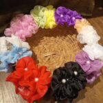 Vanitha Vijayakumar Instagram - Organza floral clutch hair clips🌺🌼🌸#earrings #studs #stone #classic #colorful #colour #colours #accessories #bracelets #party #partytime #bracelet #shopping #onlineshopping #onlineshop #style #outfits #outfit #store #makeover #reelsinstagram #reelitfeelit #reelsvideo #reels #reelkarofeelkaro #reelsindia #instagram Khader Nawaz Khan Road