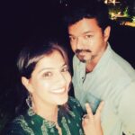 Varalaxmi Sarathkumar Instagram - Happpyyyy bdayyyyyyyyy to our thalapatthhhyyyyyyy #vijay #hbdthalapathyvijay We loveeeeee you.... #varisu lookingggg suppperrrr cool can't wait...woooohhoooooo...