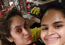 Vidyulekha Raman Instagram - Instagram Fitness Vs. Reality with @shrutika_arjun 😂🤪💪🏼 @poundsfitnessstudios #cookwithcomali #cookuwithcomali #cwc #gym #fitness #funnyvideos #funny #fitnessmotivation #expectationvsreality #instagramvsreality #trendingreels #fitnessreel