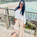 Vimala Raman Instagram - The blues of Bondi 🌊💙 . . . #sydney #beaches #beach #bondi #bondibeach #bluewater #downunder #aussie #homesweethome #vimandvigor #actor #actress #vimstravels #vimalaraman #lifeisbeautiful Bondi Beach