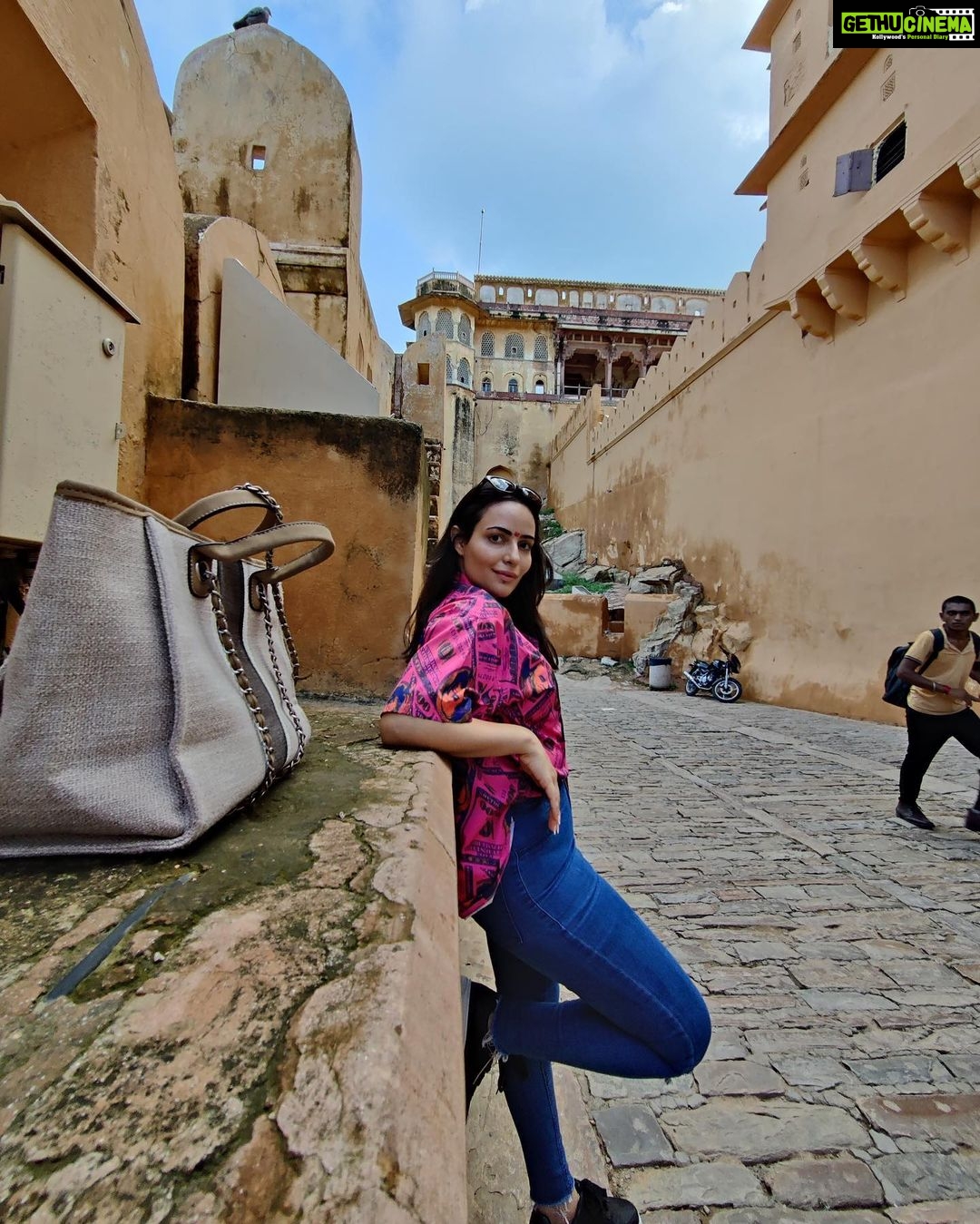 Aanchal Munjal Instagram - Being all Gulabi in this Gulabi Nagri π PS : Spot the cutesttttt monkey in this world in the last photo π«Άπ»π€ͺ #PhotoDump #Day1 #Jaipur #LoveThisCity π₯Ή πΈ @saurabh.singhaal π