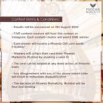 Aanchal Munjal Instagram - 🥳 Mega Contest Giveaway 🥳​ Experiences Unloaded by #MarketcityMumbai - Level up your excitement if you are reading this right now! Here's your chance to Win Big and gift a lot more than you can imagine.​ 🥹 Each winner will get a Phoenix Gift card worth ₹ 10,000/- (Valid across all Phoenix Malls across India)​ 🤑 ​Rules:​ 1. Give your answers in the comments below. 2. Follow @marketcitykurla​ and @aanchalmunjalofficial 3. Tag atleast 3 friends in the comments below​ 👇🏻 Lucky winners will be announced on Phoenix Marketcity Mumbai's Instagram handle on 5th August 2022. 👀 Hurry and enter the contest right now. ​🙋🏻‍♀️ #MarketcityFashion #PhoenixGiftCard #Contest #Apparel #Fashion #Trends #Shopping #Brands #ShoppingMalls #MumbaiMalls