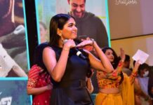 Aditi Shankar Instagram - A little something from last evening 😅 Thankyou for dolling me up🥰 love your work: @vishalcharanmakeuphair