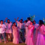 Ahana Kumar Instagram - friends , fun , white , dance , colours and memories will be the primary keywords @nimishravi @amith.mohan.rajeswari @noorin_shereef_ @fahim_safar 🦩 @rhea_najam here’s what you missed