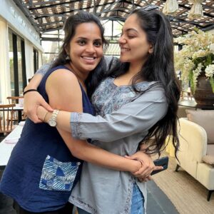 Ahana Kumar Instagram - If comfort could be a person , It would be you .. My Angel , My Beautiful Girl , My Best Friend 😘 We laugh more than We talk and that’s the best part of our friendship and the 9 years we have known each other. You gave me thokku rice , mor kozhambu , a home in Chennai and a friendship I’ll cherish for a lifetime. With you , every moment still feels like 1st year of college wondering how on earth we were going to submit the next assignment 😂 Ok happy birthday baby 😘😘😘😘😘 here’s to always laughing nonstop ♥️😘 @sriyantha.narasimhan 🎉🎁🎉🎀💌🎂🪄
