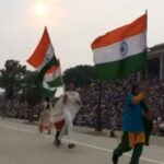 Aishwarya Lekshmi Instagram – Bharatham ennu kettal💪🏻 #wagahborderceremony #luckyme #indian #preciousmemoryever Wahgah Border