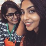 Aishwarya Lekshmi Instagram – My love… u r my panjasaaara..sitting in a chaayakada..we r having pazampori. 
#ranju #besties #punchingbag #cuddlebear #feelingsomuchsnehaminmorning @govindh001