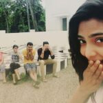 Aishwarya Lekshmi Instagram – Doing what we do best.. showering love nd taking selfies :p
#paavamppl Edapally