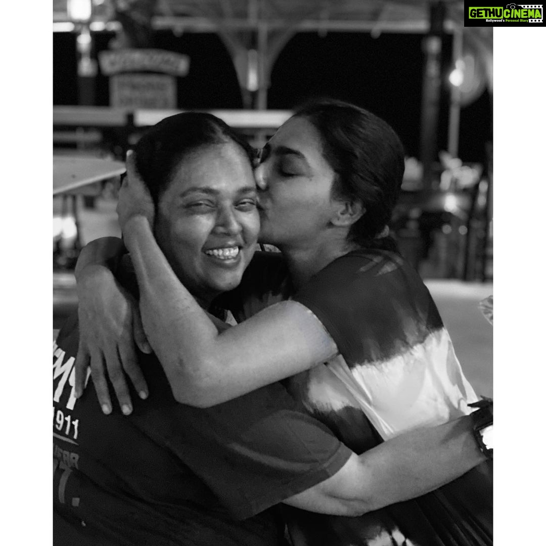 Aishwarya Lekshmi Instagram - Happpy Happy Bday Master! Forever grateful for being with me and being my strength whenever i forgot how to function♥️ Cant wait to make you proud someday by dancing like a pro! Tight teddy huggs and big ummahs.. Waiting to see Hey Sinamika.. and praying and waitinggg to work with you again ♥️♥️♥️♥️ You are the bestessst!!!!! Also swipe right to see what she tells me always! PS : In this picture , we are dead tired and almost fried after some 3,4 days of shoot in scorching sun, so excuse our appearance🤓