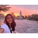 Aishwarya Lekshmi Instagram - By the river Kwai, unexpectedly alone in a temple , and the first evening of 2020 cannot have been more blissful! Missing my family back home , but cannot complain when God is being so generous!