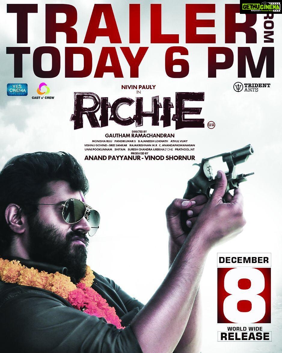 Aishwarya Lekshmi Instagram - #RICHIE TRAILER TODAY @gautham_chandran @shraddhasrinath @lakshmipriyaachandramouli This is going to be huge !!!!!