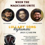 Ajaneesh Loknath Instagram - 'The Magicians Unite' 'Lullaby Song - Rajkumari' Kannada Lyric Video on July 2 | 5:02 PM #VRonJuly28 @kichchasudeepa @anupsbhandari @nirupbhandari @neethaashok01 @iamsamhitha @jack_manjunath_ @b_ajaneesh @alankar.pandian @shalinisanal_shaliniartss @shivakumarart @williamdaviddop @alwaysjani @shaliniartss #InvenioOrigins @vijayprakashvp @kichcha_creatiions_official @SKFilmsOfficial @tseries.official @zeestudiosofficial @zeekannada @pvrpictures @Onetwenty8media @kaanistudio @vikrantrona @the_biglittle #VRonJuly28 #VRin3D @bobby_c_r #Abbsstudios