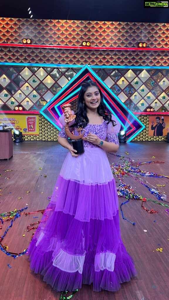 Ammu Abhirami Instagram - Words cannot explain the emotions that’s running through me right now… #CWC3 has been an amazing journey/memory that I’ll never forget in my life! Special thanks to my dearest , @anand.aravindakshan.official anna❤ only because whom I decided to take up this amazing journey I can never thank you enough anna if not for your motivation and push I would have missed this treasure… @chefgenose my deivamaeee🙏🏻 My cheffffff ,my teacher ,my friend my worst critique anddddd last but not the least *THE MAN BEHIND MY LENGTHY DISH NAMES* Without your guidance I wouldn’t have even achieved a dot in this tough cooking competition… Thank you very much chef from the bottom of my heart for everything that you have thought me☺♥ @raththu_javed anbu akka who thought me the basics of cooking her love , patience and motivation got me into believing that I’m capable of tackling difficult dishes and rounds❤ Last but definitely not the least my family who stood by me, supported me through every single hardships i went through and put them through I’m forever indebted!!! Love you amma appa sarva🧿🤗 @rk.sundar @sarva_naane Nandri everyone who supported me my Instagram family🤗 I’m genuinely awestruck and taken aback, humbled by all the love kindness and support you guys gave me for this wonderful season… I want to thank the whole entire team of cook with comali 3 from the bottom of my heart ❤… Om namah shivaya🧿