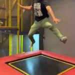 Amzath Khan Instagram - Play date with Zara ma :) I ended up having more fun than her @zara.khan.a :p #zarakhan #kidslove #trampoline #familytime #amzathkhan Chennai, India