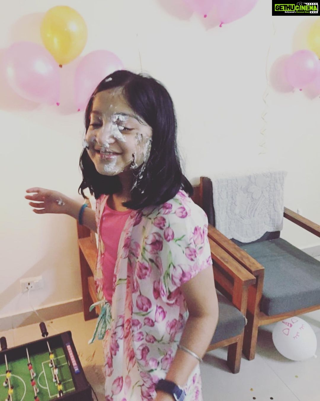 Anagha Instagram - My darl❤️ turning 11.. Time flies...Happy Birthday Nidhi❤️..