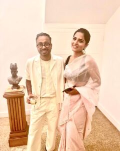 Anagha Instagram - Was a pleasure meeting you  sanjaygarg … @raw_mango ,
Welcome to chennai ❤️… one of my favourite brands that honours Indian tradition and brings together the century old weaving skills and the modern design sensibilities rightly …

All the best @collage.style 
@bbayelectric 
@priyakaran  @priyaharie @iamvigneshjayakumar @makeup101byyamini