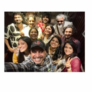 Anagha Instagram - Elevator selfie ,cuz we are super elated ! 
Bheeshmaparvam ❤️

@amalneerad_official 
@mammootty 
@srindaa 
@soubinshahir 
@simply.nadiya @shebinbenson @veena_nandakumar @lenaasmagazine 
@farhaanfaasil 
@sushintdt @starsobrite
