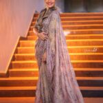 Anasuya Bharadwaj Instagram - Exit gracefully. Heal. And Grow. 🦋 Adios #Jabardast 😌 Thank you for the immeasurable memories ❤️ Styled by @rishi_chowdary Saree @brandmandir Blouse @r.for.rupamani Accessories @houseofqc PC: @verendar_photography