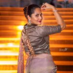 Anasuya Bharadwaj Instagram - Exit gracefully. Heal. And Grow. 🦋 Adios #Jabardast 😌 Thank you for the immeasurable memories ❤️ Styled by @rishi_chowdary Saree @brandmandir Blouse @r.for.rupamani Accessories @houseofqc PC: @verendar_photography