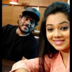 Anitha Sampath Instagram - Seriously never know this would happen this evening...so so so happy and blessed to meet him..my most favourite musician yuvan...god's grace... #anitha #anchoranitha #suntv #Sunnews #happymoment