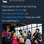 Anitha Sampath Instagram – Vanakam tamila celeb singer haricharan
