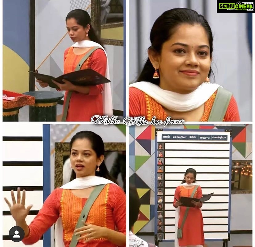 Anitha Sampath Instagram - Spread love 😍💕 #biggbossultimate #anithasambath #bbultimate