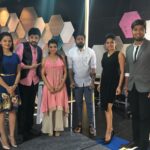Anitha Sampath Instagram – Aari and aashna zaveri in todays vanakam tamila congrats for #nagesh #thiraiyarangam