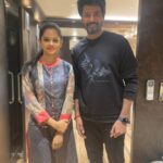 Anitha Sampath Instagram - அண்ணே💞 @sivakarthikeyan At RRR movie prelaunch event Happy meeting u anna😊 Sweetest soul❤️ #anithasampath #sivakarthikeyan #rrr
