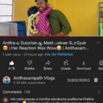 Anitha Sampath Instagram – We are trending on youtube😍❤️🥰
Praba’s visit to dindugal ayyampalayam movie shooting spot. Link in story guys #anithasampathvlogs