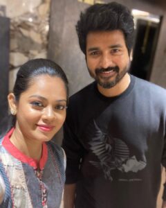Anitha Sampath Instagram - அண்ணே💞 @sivakarthikeyan 
At RRR movie prelaunch event
Happy meeting u anna😊
Sweetest soul❤️
#anithasampath #sivakarthikeyan #rrr