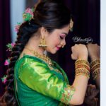Anitha Sampath Instagram – 💚
Mua @priya_dharshini_makeupartist 
Jewel @new_ideas_fashions 
Flowers @reesribridalflowers 
Click @bhavaga_photography Alsa Mall
