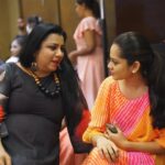 Anitha Sampath Instagram - Wearing @instorefashions . Happy to be a guest at the inclusive fashion show presented by rotaract club which included the fashion walk by the physically challenged! They just rocked it! Happy meeting sarpatta Priyadarshni rajkumar mam (pic1), mrs india 2021 jenisha sharon (pic2), @mageshramya_quotes (pic3) and all others.😇😇😇 Radisson Blu Hotel Chennai City Centre