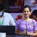 Anitha Sampath Instagram - 💜 purple love Costume @instorefashions Kauvery Hospital Chennai