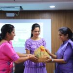 Anitha Sampath Instagram - Happy to be at @kauveryhospital chennai. #worldnutritionmonth event where doctors, nurses and non medicos of kauvery hospital enthusiastically participated in the event! With Doctor @yaminikannappan Costume @instorefashions Kauvery Hospital Chennai