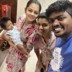 Anitha Sampath Instagram - Happy meeting you both, lovelies🥰 it was amazing holding the tiny cake sithara 👶🏻 @srideviashok_official
