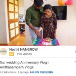 Anitha Sampath Instagram - We are trending again guys! Please watch the video #anitha _sampath_vlogs or link in story swipeup