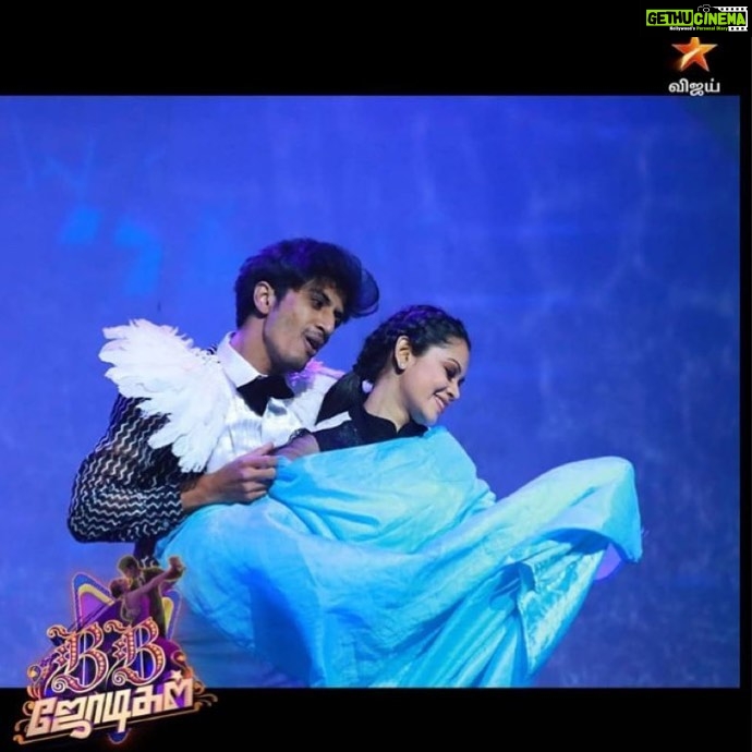 Anitha Sampath Instagram - Dont forget to watch today’s performance guys ! First time best performer of the round! Second time 10/10 marks! #bbjodigal #vijaytv #8pm