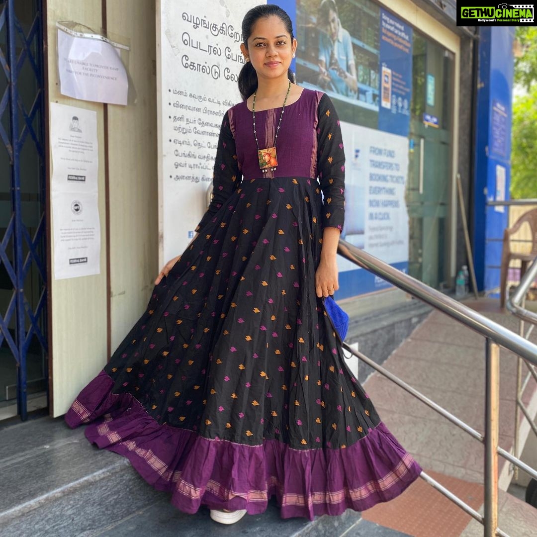 Anitha Sampath Instagram - 💜 Costume @instorefashions #nomakeup #nofilter #happyday Thyagaraya Nagar